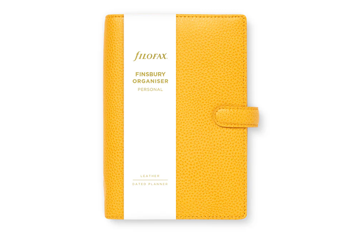 Filofax Personal Finsbury Mustard Organiser